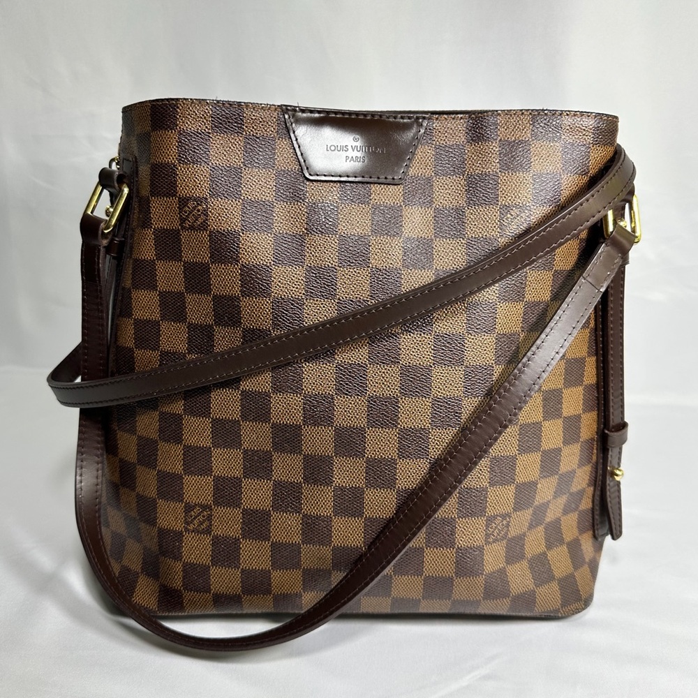 Pre Loved  Louis Vuitton Damier Ebene Canvas Cabas Rivington GM bag